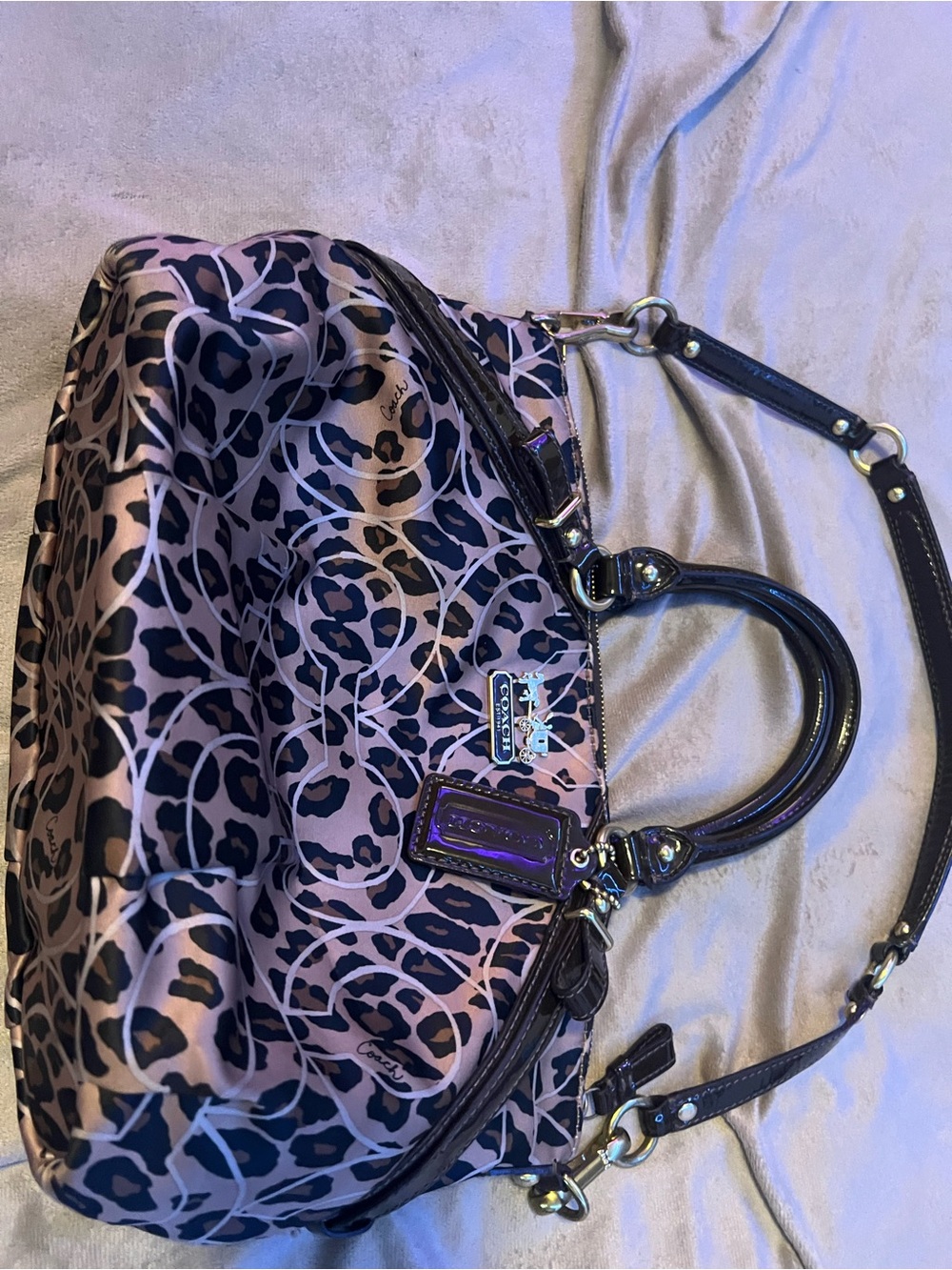 Coach Leopard-Print Shoulder Bag